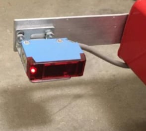 Pathway sensor on Redbird full-motion flight simulator