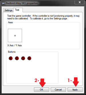 Properties - Test - Calibrated - Red Arrow