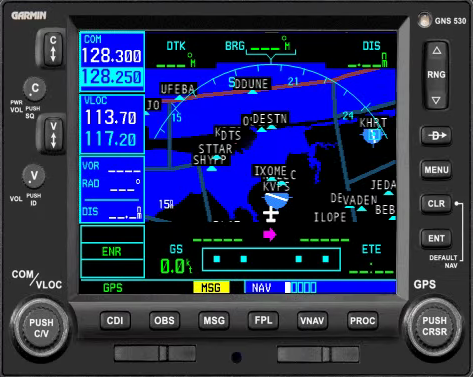 GPS (modeled after GNS 530)